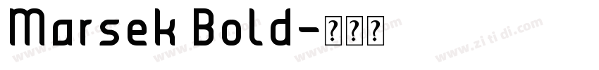 Marsek Bold字体转换